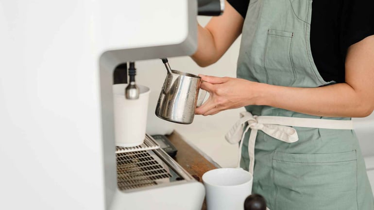 Coffee milk heating